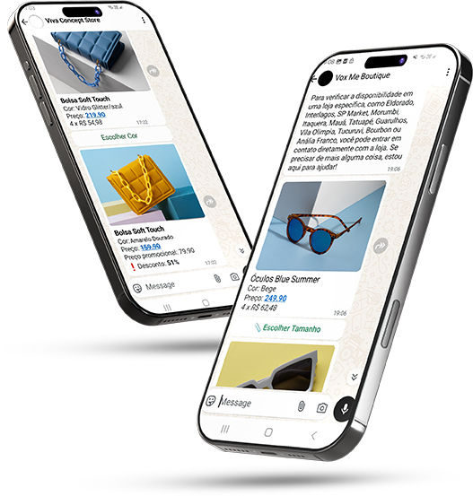 Imagem destacando a vitrine inicial com foco em conversas reais no WhatsApp